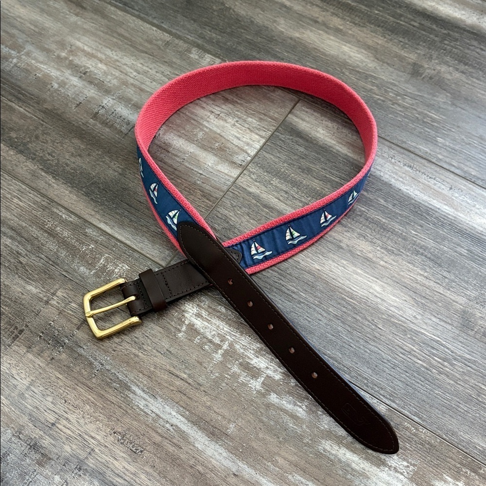 Vinyard Vines Sailboat Belt size 32